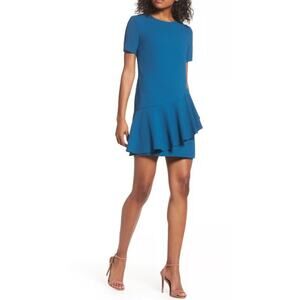 Women’s Charles Henry Asymmetrical Ruffle Dress size XL